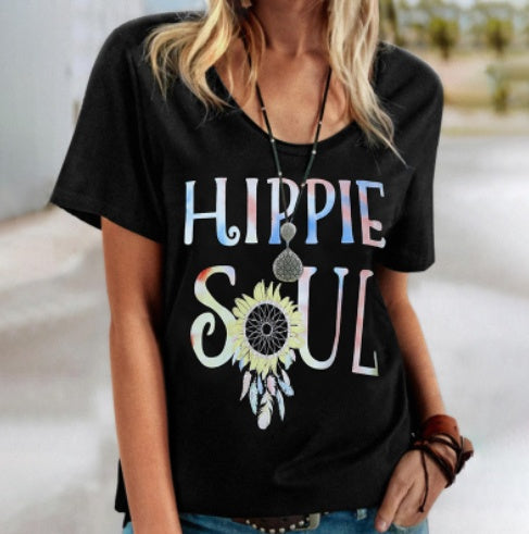 Hippie Soul Sophie Laurie Floral Crew Neck Tee