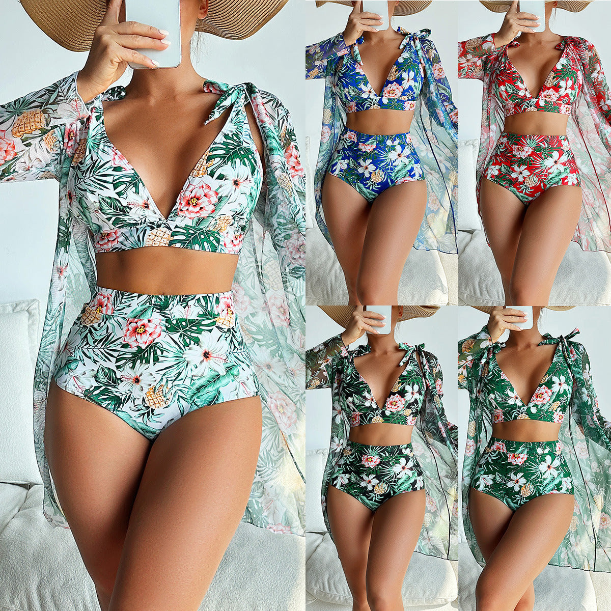 Vibrant Sophie Laurie Multicolor Printed Bikini Set