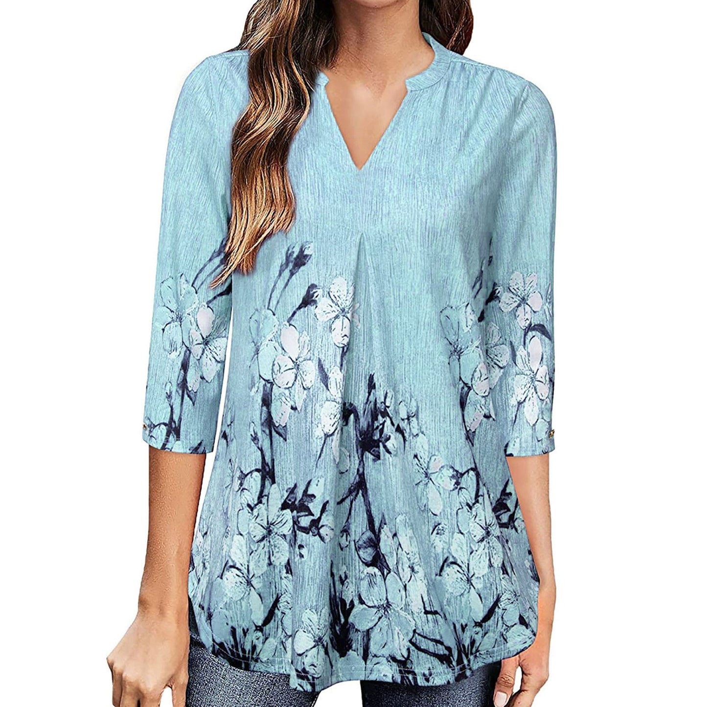 Floral V-Neck Top by Sophie Laurie