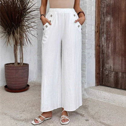 Relaxed High Waist Wide-Leg Pants by Sophie Laurie