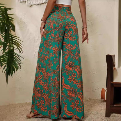 Elegant Floral Wide Leg Pants by Sophie Laurie