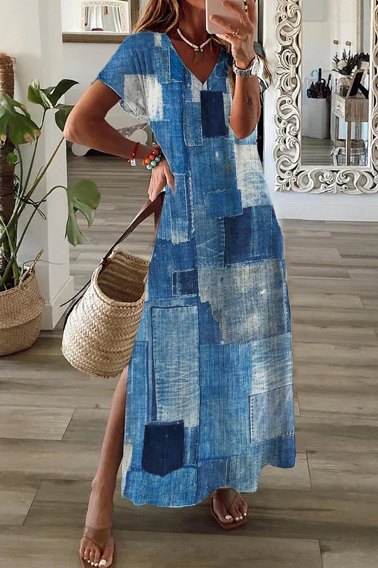 Elegant 3D Print Midi Dress by Sophie Laurie