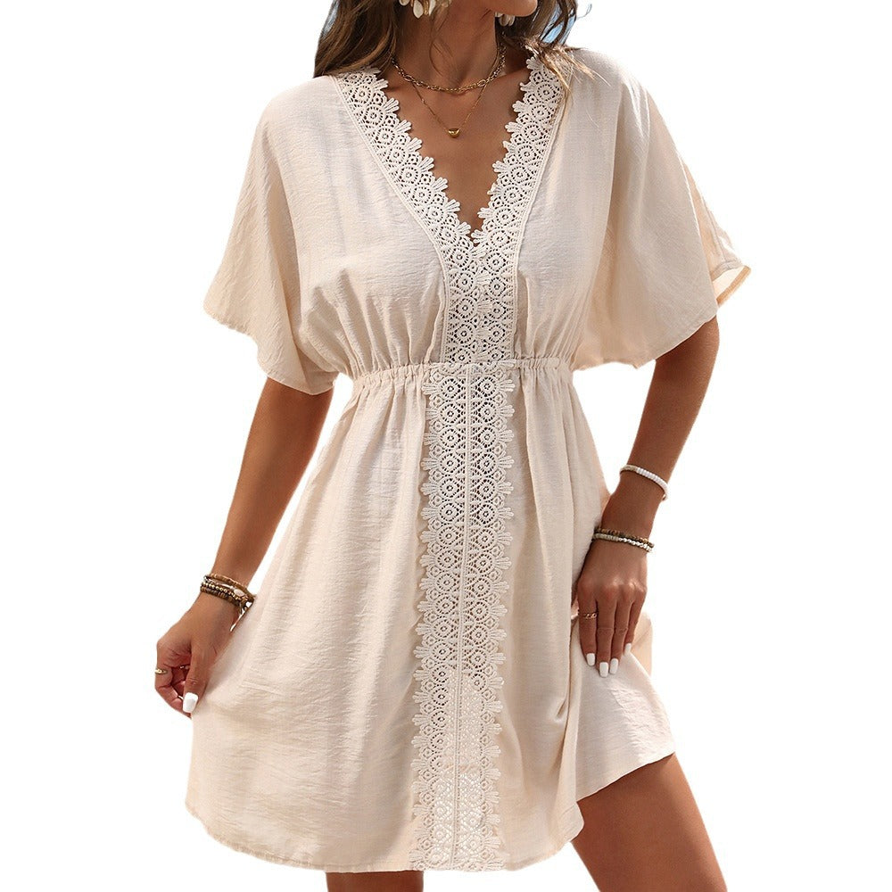 Chic Ice Silk Lace Beach Dress by Sophie Laurie