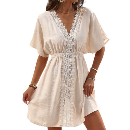Chic Ice Silk Lace Beach Dress by Sophie Laurie