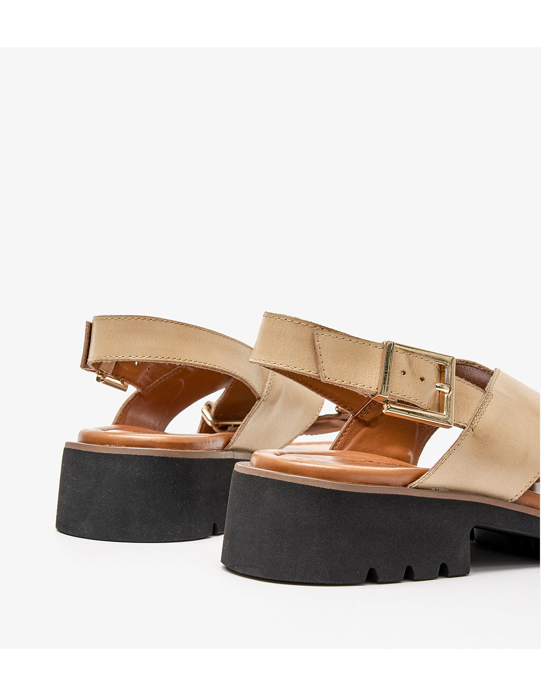 Retro Cross Strap Sandals by Sophie Laurie