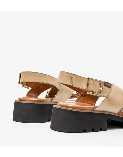 Retro Cross Strap Sandals by Sophie Laurie