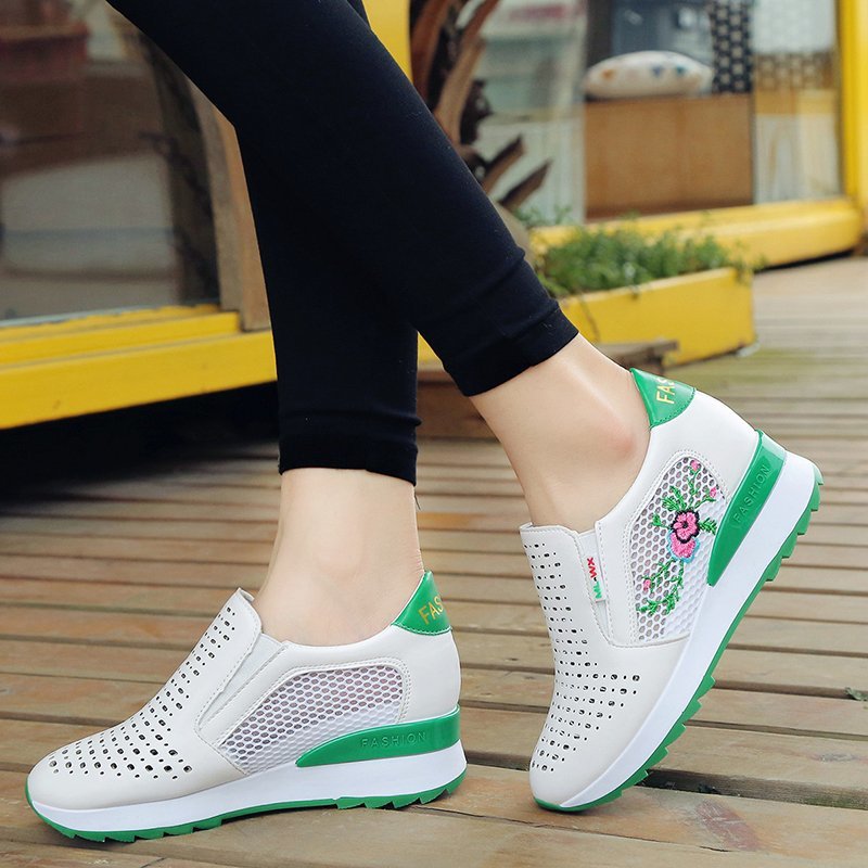 Embroidered Slip-On Loafers by Sophie Laurie