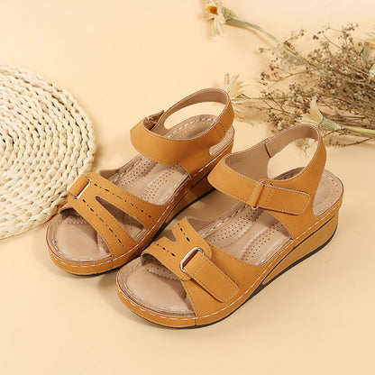 Chic Platform Wedge Sandals by Sophie Laurie