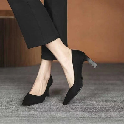 Elegant Black Stiletto Heels by Sophie Laurie