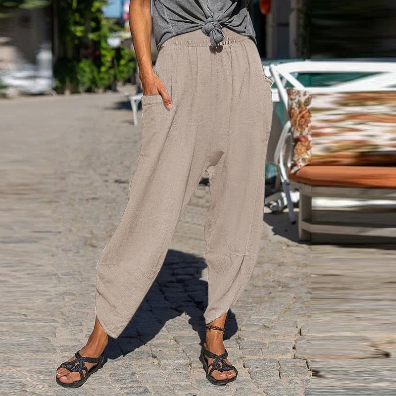 Relaxed Fit Sophie Laurie Cotton Casual Pants