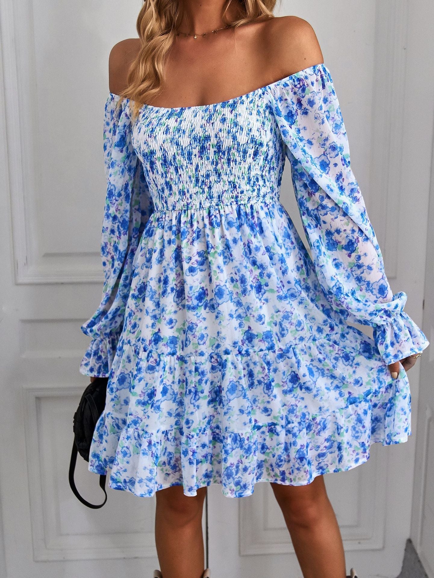 Boho Floral Print Dress Sophie Laurie