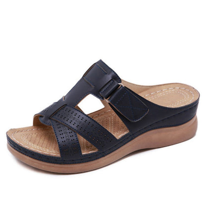 Vintage Wedge Sophie Laurie Slip-On Ladies Sandals
