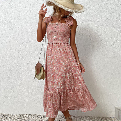 Floral Midi Backless Dress by Sophie Laurie
