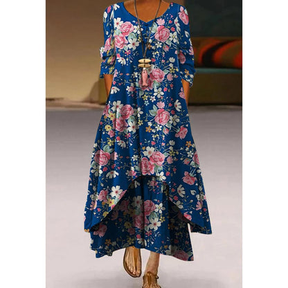 Artistic Floral Swing Dress by Sophie Laurie