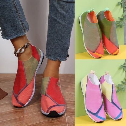Colorblock Mesh Sneakers by Sophie Laurie