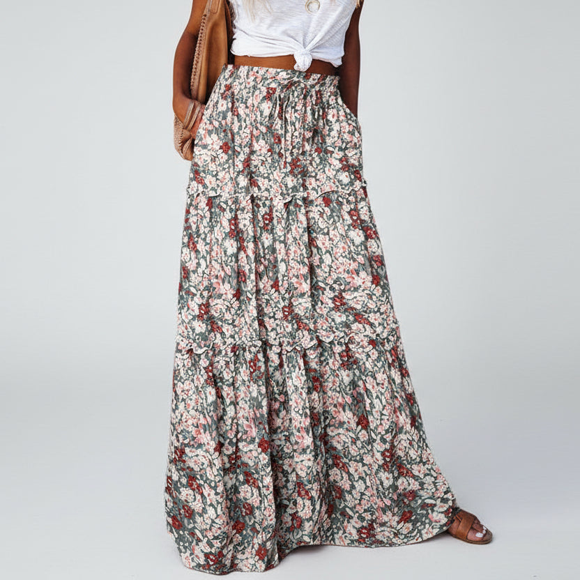 Bohemian Print Sophie Laurie Maxi Skirt