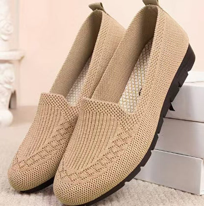 Breathable Sophie Laurie Net Cloth Slip-On Shoes