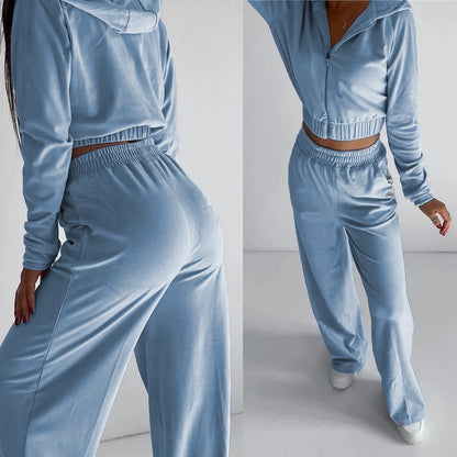 Chic Sophie Laurie Two-Piece Sweatshirt Lounge Set