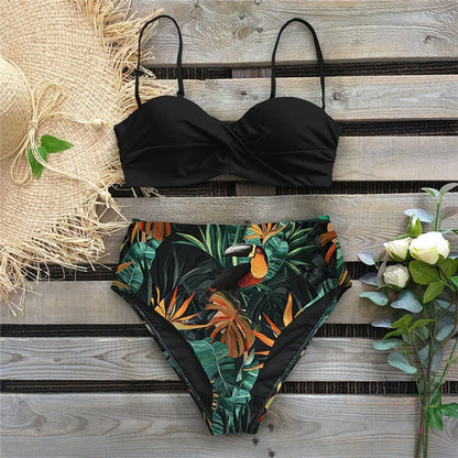 Floral High Waist Bikini by Sophie Laurie