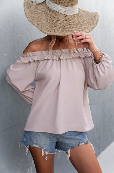Chic Off-Shoulder Lantern Sleeve Top Sophie Laurie