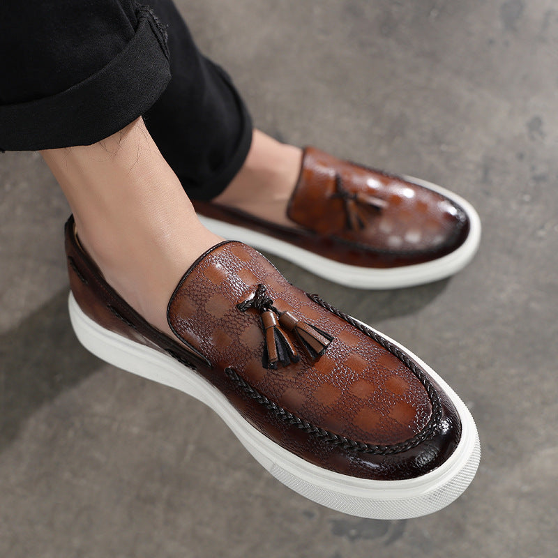 Versatile Sophie Laurie Men's Tassel Slip-On Loafers