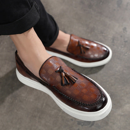 Versatile Sophie Laurie Men's Tassel Slip-On Loafers