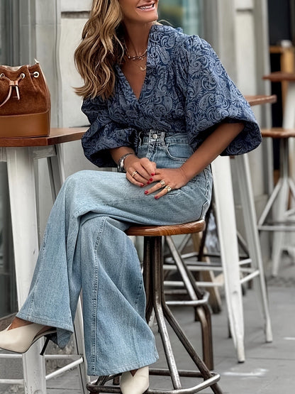 Elegant Puff Sleeve Blouse by Sophie Laurie
