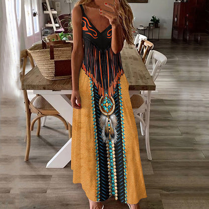 Boho Printed Sophie Laurie Summer Maxi Dress