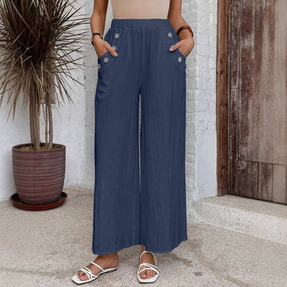 Relaxed High Waist Wide-Leg Pants by Sophie Laurie
