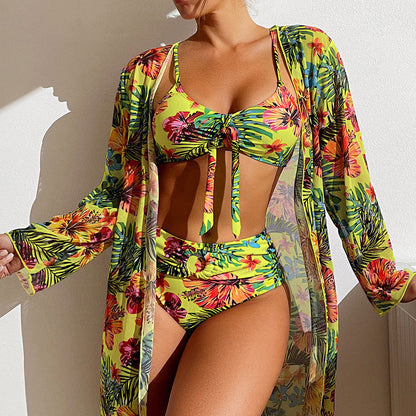 Floral Split Bikini Set by Sophie Laurie