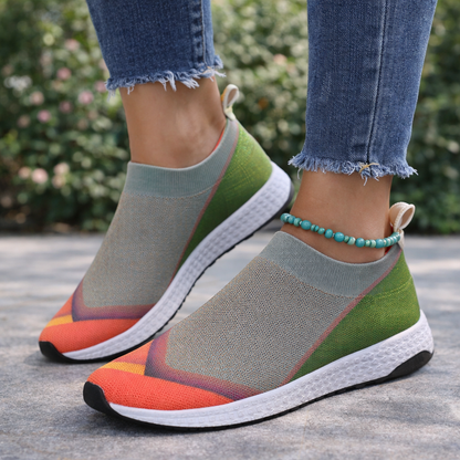 Colorblock Mesh Sneakers by Sophie Laurie