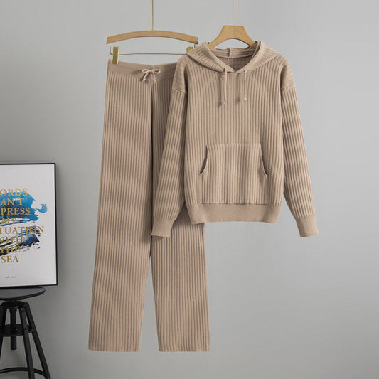 Trendy Hooded Knit Set by Sophie Laurie