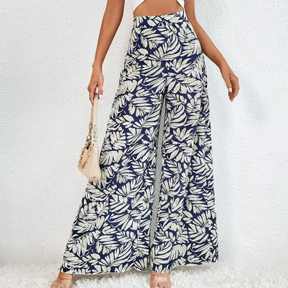 Chic Floral Wide-Leg Pants by Sophie Laurie