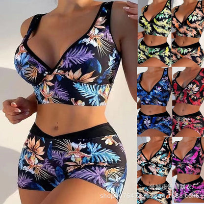 Vibrant Printed Boxer Bikini by Sophie Laurie