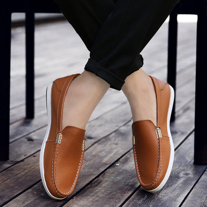 Breathable Leather Loafers Sophie Laurie Men’s Shoes