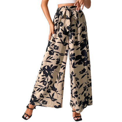 Floral High Waist Wide Leg Pants by Sophie Laurie