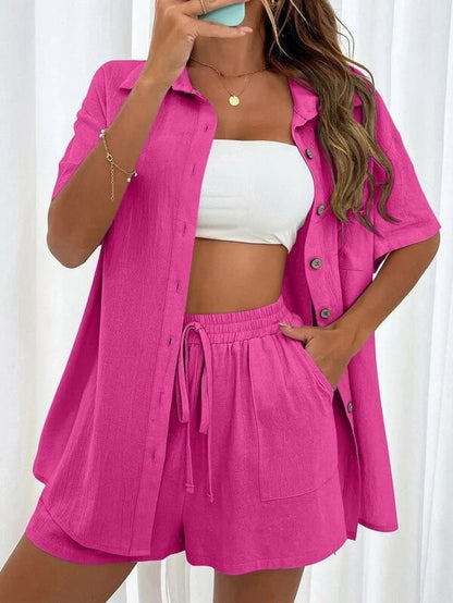 Chic Sophie Laurie Shirt & Shorts Set