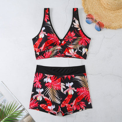 Vibrant Printed Boxer Bikini by Sophie Laurie