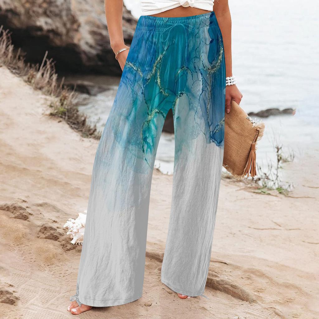 Boho Botanical Sophie Laurie Women's Wide-Leg Pants