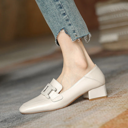 Retro Chunky Heel Pumps by Sophie Laurie