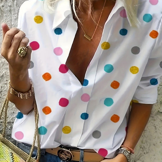 Playful Polka Dot Sophie Laurie Everyday Blouse