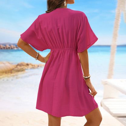 Chic Ice Silk Lace Beach Dress by Sophie Laurie