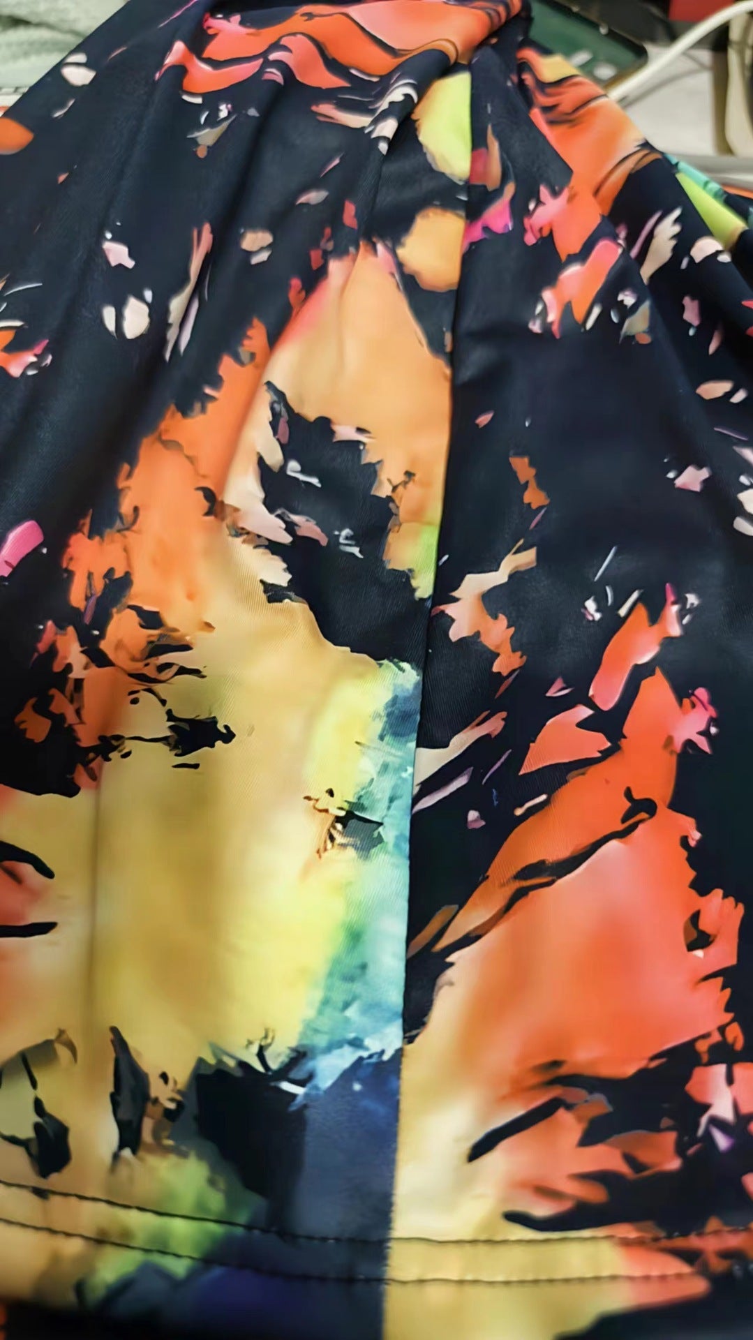 Vibrant Tie Dye V-Neck Dress Sophie Laurie