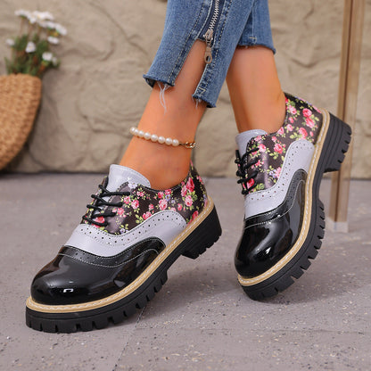 Chic Floral Sophie Laurie Plus-Size Casual Shoes
