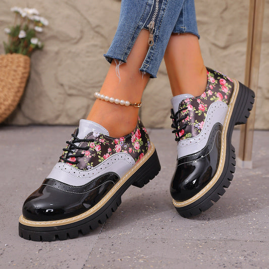 Chic Floral Sophie Laurie Plus-Size Casual Shoes