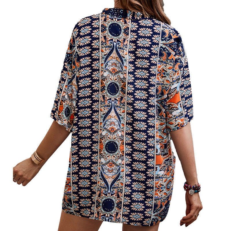 Boho Floral Sophie Laurie Casual Shorts Set