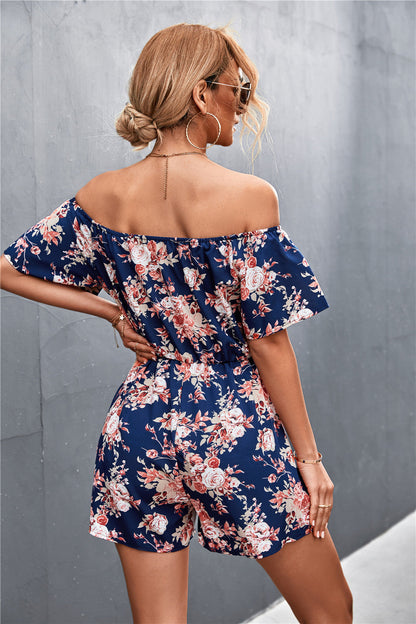 Floral Off-Shoulder Sophie Laurie Jumpsuit