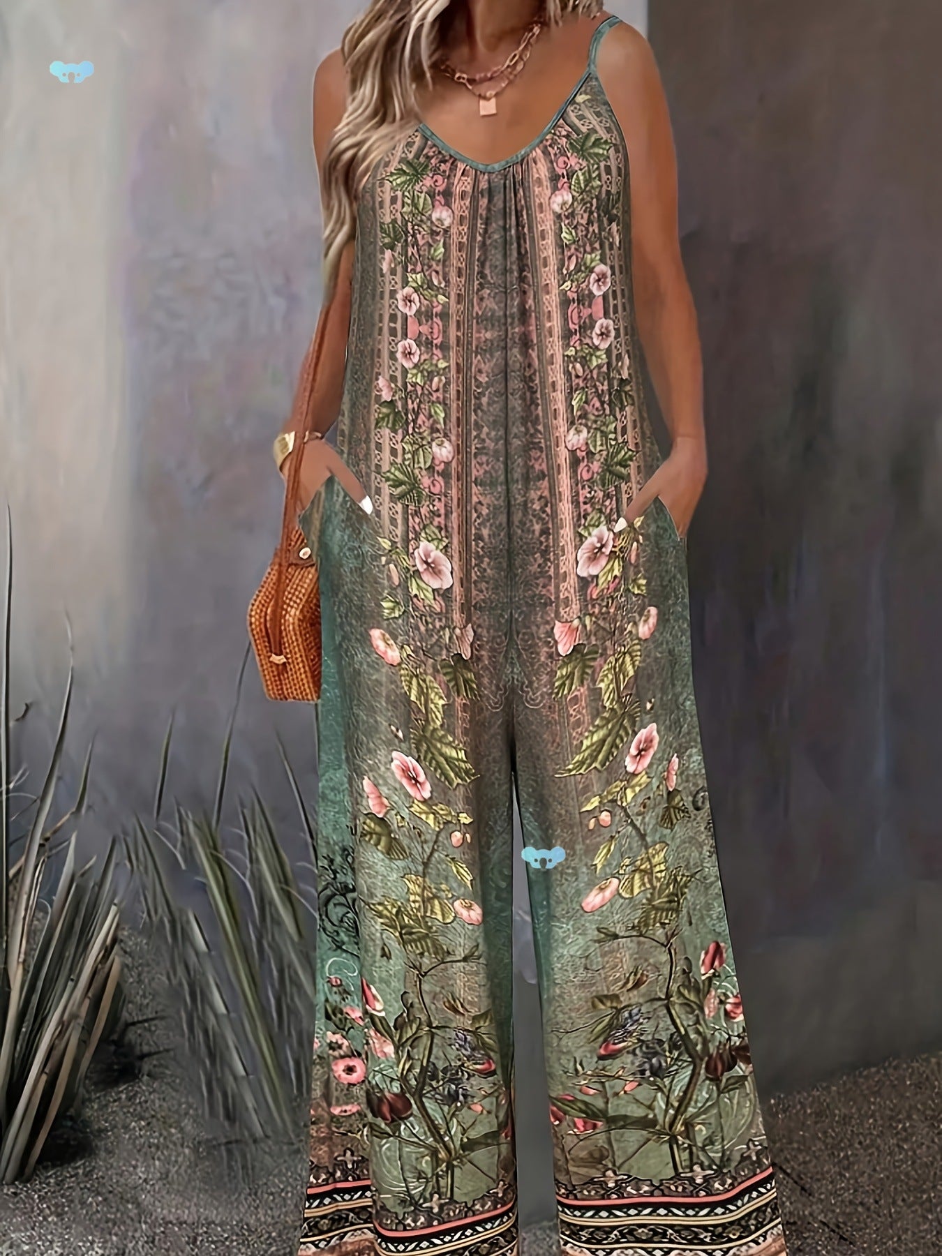 Boho Floral Sophie Laurie Printed Jumpsuit