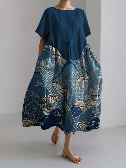Artful Floral Sophie Laurie Summer Midi Dress