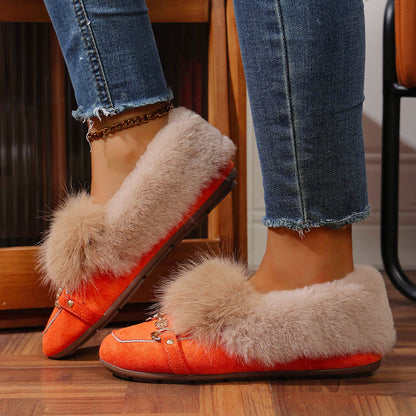 Velvet Plush Loafers by Sophie Laurie